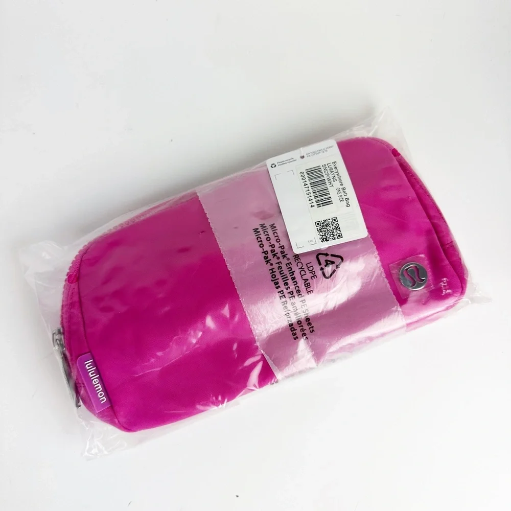 NWT Lululemon SONIC PINK Logo Everywhere 1L Belt Bag Fanny Hip Pack Crossbody - Picture 4 of 7